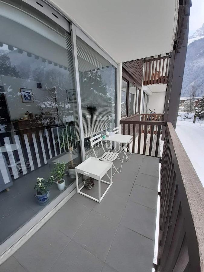 Studio Quartier Calme Centre Ville Vue Mont Blanc Chamonix Exteriör bild